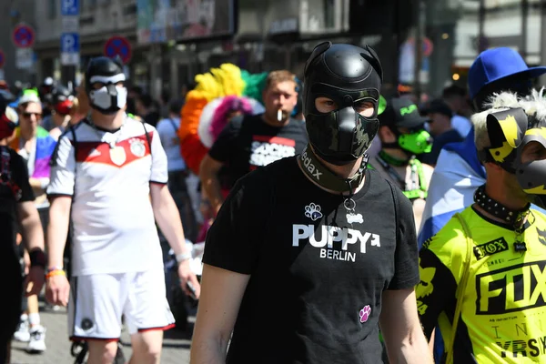 Cologne Germany July 2022 Participant Street Parade Christopher Street Day — 스톡 사진
