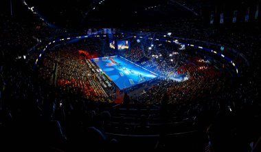 COLOGNE, ALMANY 19 HAZİRAN 2022 Lanxless Arena. EHF FINAL4 Erkekler THW Kiel - Telekom Veszprem HC