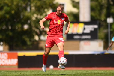 WOLFSBERG, AUSTRIA - 16 Temmuz 2022: Lukas Klostermann. Sezon öncesi futbol maçı RB Leipzig - Southampton FC