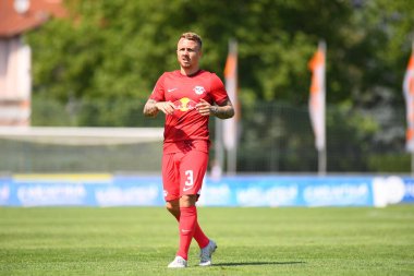 Wolfsberg, AUSTRIA - 16 Temmuz 2022: Angelino. Sezon öncesi futbol maçı RB Leipzig - Southampton FC