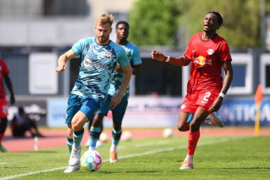 WOLFSBERG, AUSTRIA - 16 Temmuz 2022: Sezon öncesi futbol maçı RB Leipzig - Southampton FC