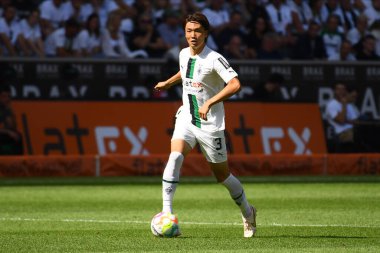 MOENCHENGLADBACH, GERMANY - AUGUST 6, 2022: Ko Itakura. The football match of Bundesliga  Borussia Moenchengladbach vs TSG 1899 Hoffenheim.