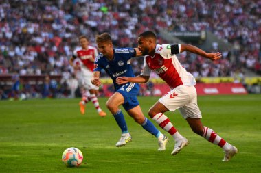 KOELN, GERMANY - AUGUST 7, 2022: Linton Maina. The football match of Bundesliga 1.FC Koeln vs FC Schalke 04