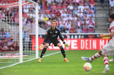KOELN, GERMANY - AUGUST 7, 2022: Alexander Schwolow. The football match of Bundesliga 1.FC Koeln vs FC Schalke 04