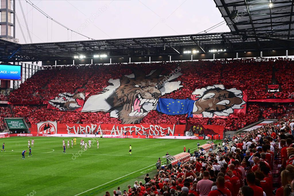 KOELN, GERMANY - AUGUST 17, 2022: The football match of Europa Conference League 1. FC Koeln vs Fehervar