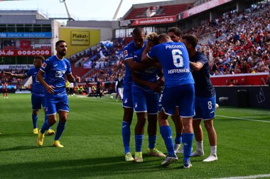 Leverkusen, Germany - August 20, 2022: The match of Bundesliga FC Bayer 04 Leverkusen vs TSG 1899 Hoffenheim