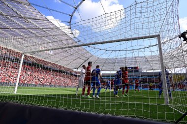 Leverkusen, Germany - August 20, 2022: The match of Bundesliga FC Bayer 04 Leverkusen vs TSG 1899 Hoffenheim