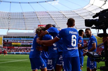Leverkusen, Germany - August 20, 2022: The match of Bundesliga FC Bayer 04 Leverkusen vs TSG 1899 Hoffenheim