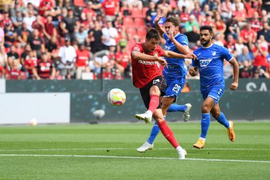 Leverkusen, Germany - August 20, 2022: Edmond Tapsoba. The match of Bundesliga FC Bayer 04 Leverkusen vs TSG 1899 Hoffenheim