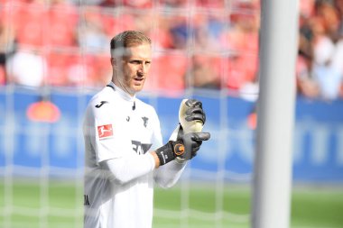 Leverkusen, Germany - August 20, 2022: Oliver Baumann. The match of Bundesliga FC Bayer 04 Leverkusen vs TSG 1899 Hoffenheim