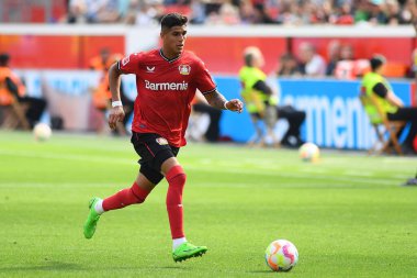 Leverkusen, Germany - August 20, 2022: Piero Hincapie. The match of Bundesliga FC Bayer 04 Leverkusen vs TSG 1899 Hoffenheim