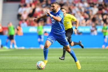Leverkusen, Germany - August 20, 2022: Munas Dabbur. The match of Bundesliga FC Bayer 04 Leverkusen vs TSG 1899 Hoffenheim