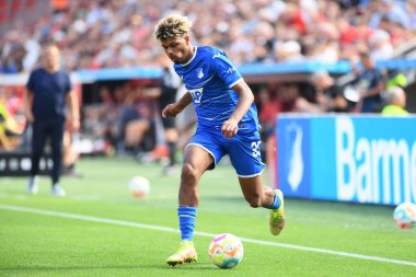 Leverkusen, Germany - August 20, 2022: Georginio Rutter. The match of Bundesliga FC Bayer 04 Leverkusen vs TSG 1899 Hoffenheim