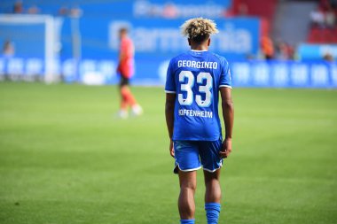Leverkusen, Germany - August 20, 2022: Georginio Rutter. The match of Bundesliga FC Bayer 04 Leverkusen vs TSG 1899 Hoffenheim