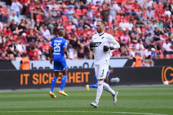 Leverkusen, Germany - August 20, 2022: Oliver Baumann. The match of Bundesliga FC Bayer 04 Leverkusen vs TSG 1899 Hoffenheim