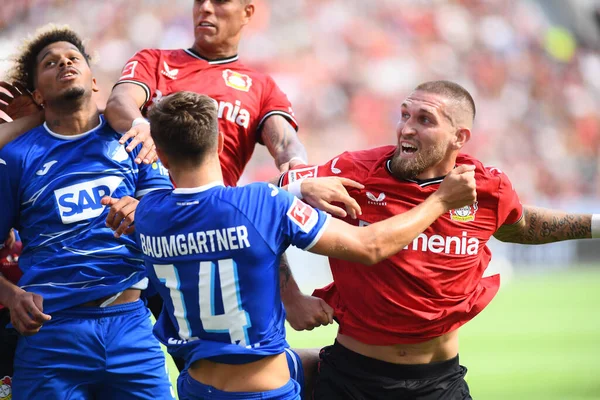 Leverkusen Germany August 2022 Match Bundesliga Bayer Leverkusen Tsg 1899 — Stockfoto