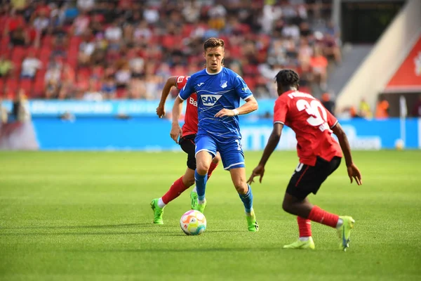 Leverkusen, Germany - August 20, 2022: Christoph Baumgartner. The match of Bundesliga FC Bayer 04 Leverkusen vs TSG 1899 Hoffenheim