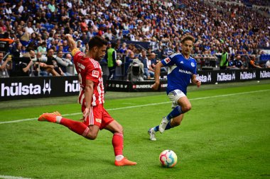 GELSENKIRCHEN,  GERMANY - AUGUST 27, 2022: Rani Khedira. The football match of Bundesliga FC Schalke 04 vs Union Berlin
