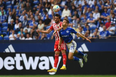 GELSENKIRCHEN,  GERMANY - AUGUST 27, 2022: The football match of Bundesliga FC Schalke 04 vs Union Berlin