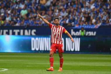 GELSENKIRCHEN,  GERMANY - AUGUST 27, 2022: Rani Khedira. The football match of Bundesliga FC Schalke 04 vs Union Berlin