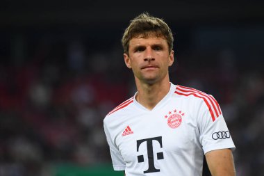 KOELN, GERMANY - AUGUST 28 2022: Thomas Muller. The football match of DFB-Pokal Viktoria Koeln vs FC Bayern Munich