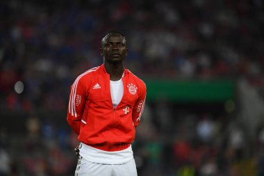 KOELN, GERMANY - AUGUST 28 2022: Sadio Mane. Rhein Energie Stadion. The football match of DFB-Pokal Viktoria Koeln vs FC Bayern Munich