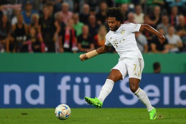 KOELN, GERMANY - AUGUST 28 2022: Serge Gnabry. Rhein Energie Stadion. The football match of DFB-Pokal Viktoria Koeln vs FC Bayern Munich