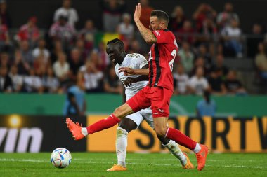 KOELN, GERMANY - AUGUST 28 2022: Sadio Mane. Rhein Energie Stadion. The football match of DFB-Pokal Viktoria Koeln vs FC Bayern Munich