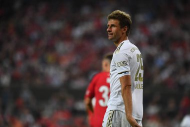 KOELN, GERMANY - AUGUST 28 2022: Thomas Muller. The football match of DFB-Pokal Viktoria Koeln vs FC Bayern Munich