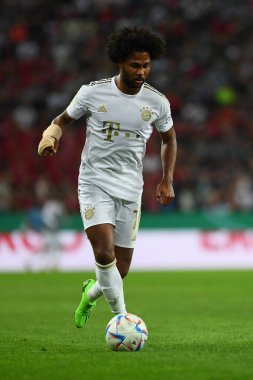 KOELN, GERMANY - AUGUST 28 2022: Serge Gnabry. The football match of DFB-Pokal Viktoria Koeln vs FC Bayern Munich