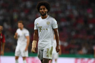 KOELN, GERMANY - AUGUST 28 2022: Serge Gnabry. The football match of DFB-Pokal Viktoria Koeln vs FC Bayern Munich