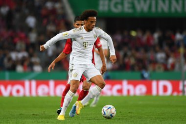KOELN, GERMANY - AUGUST 28 2022: Leroy Sane. The football match of DFB-Pokal Viktoria Koeln vs FC Bayern Munich