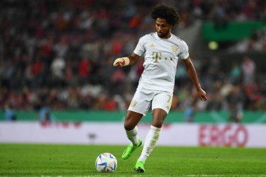 KOELN, GERMANY - AUGUST 28 2022: Serge Gnabry. The football match of DFB-Pokal Viktoria Koeln vs FC Bayern Munich