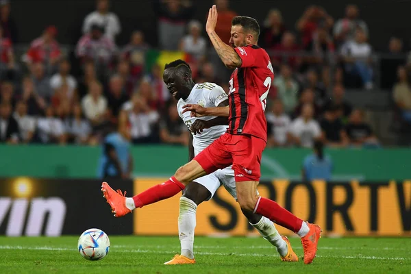 KOELN, GERMANY - AUGUST 28 2022: Sadio Mane. Rhein Energie Stadion. The football match of DFB-Pokal Viktoria Koeln vs FC Bayern Munich