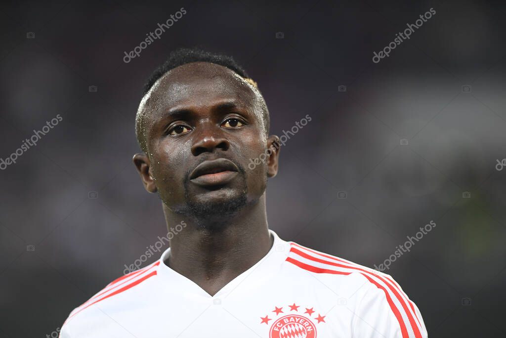 KOELN, GERMANY - AUGUST 28 2022: Sadio Mane. Rhein Energie Stadion. The football match of DFB-Pokal Viktoria Koeln vs FC Bayern Munich