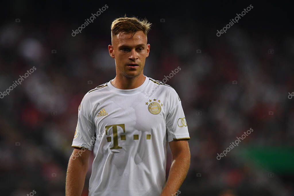 KOELN, GERMANY - AUGUST 28 2022: Joshua Kimmich. Rhein Energie Stadion. The football match of DFB-Pokal Viktoria Koeln vs FC Bayern Munich