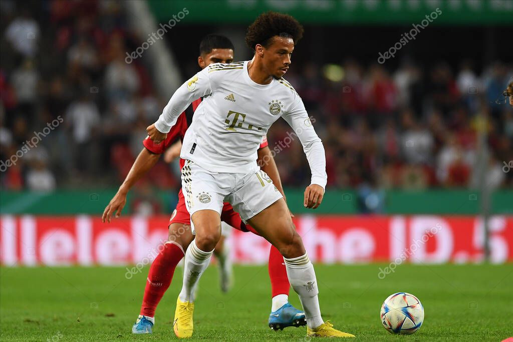 KOELN, GERMANY - AUGUST 28 2022: Leroy Sane. The football match of DFB-Pokal Viktoria Koeln vs FC Bayern Munich