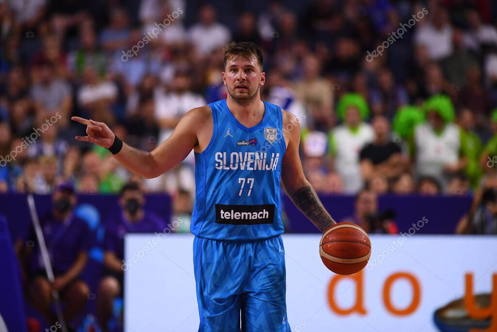 COLOGNE, GERMANY - SEPTEMBER 1, 2022: Luka Doncic. The basketball match of Eurobasket 2022 Hungary - Slovenia