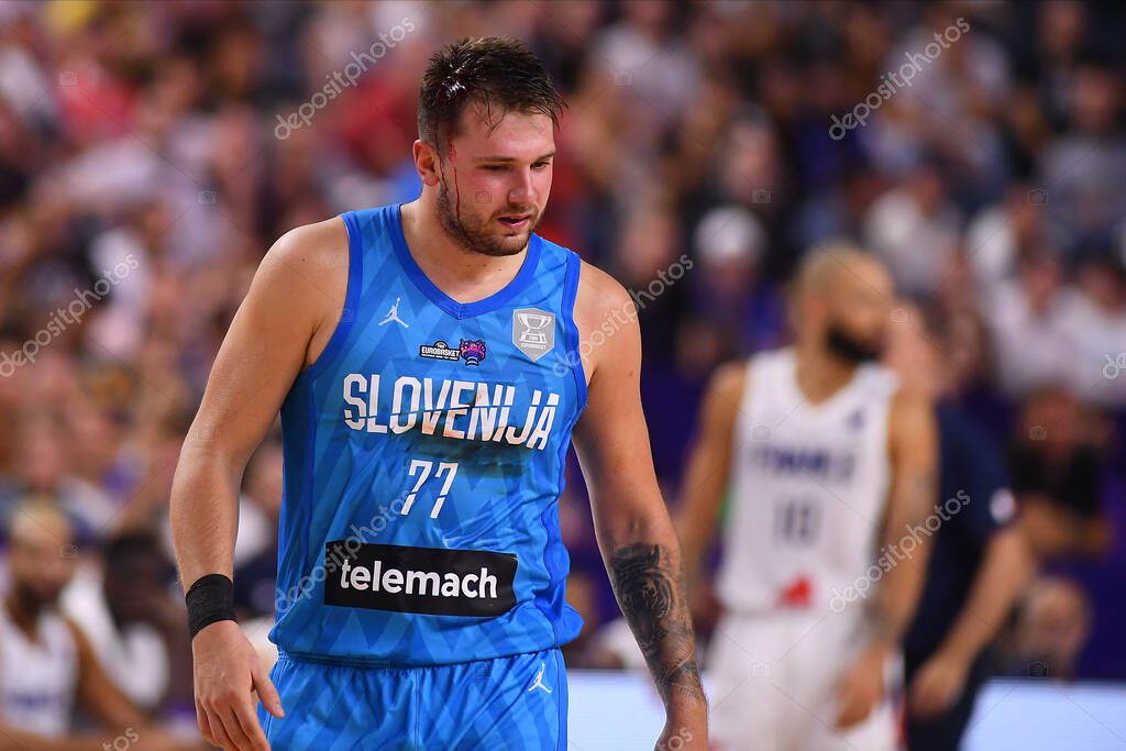 COLOGNE, GERMANY - SEPTEMBER 7, 2022: Luka Doncic. The basketball match of Eurobasket 2022 France vs Slovenia