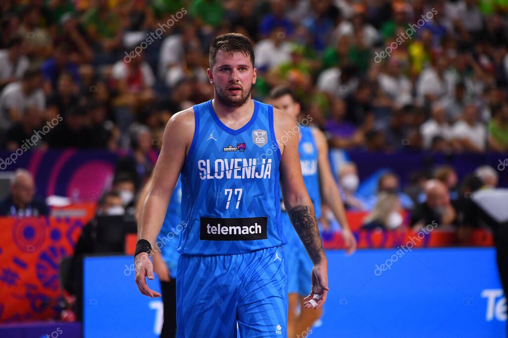 COLOGNE, GERMANY - SEPTEMBER 7, 2022: Luka Doncic. The basketball match of Eurobasket 2022 France vs Slovenia