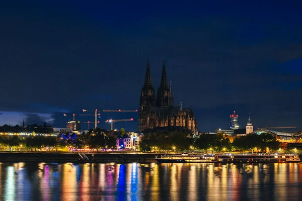 Cologne Németország 2022 Szeptember Kölni Katedrális Koelner Dom Hohenzollern Híd — Stock Fotó