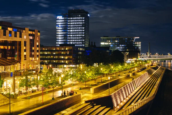 Cologne Alemania Septiembre 2022 Rheinpromenade Koeln Deutz Rhine — Foto de Stock