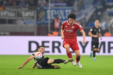 DUESSELDORF, ALMANY 10 Eylül 2022 Ao Tanaka. Futbol maçı Bundesliga 2 Fortuna - Hansa