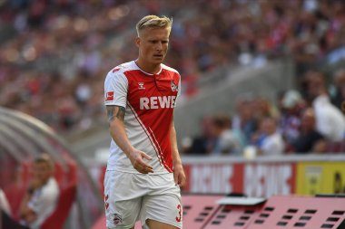 KOELN, Almanya - 11 Eylül 2022 Kristian Pedersen. Bundesliga 1.FC Koeln 1.FC Union futbol karşılaşması