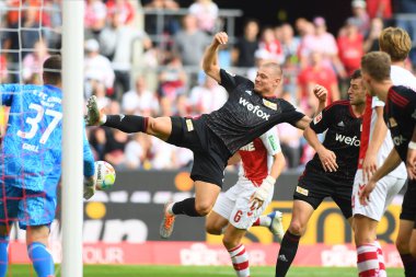 KOELN, Almanya - 11 Eylül 2022: Julian Ryerson. Bundesliga 1.FC Koeln 1.FC Union futbol karşılaşması