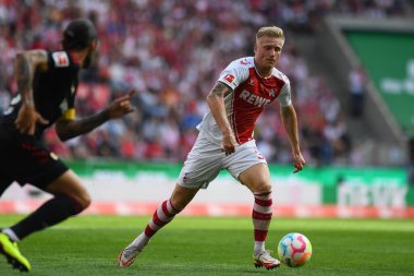 KOELN, Almanya - 11 Eylül 2022 Kristian Pedersen. Bundesliga 1.FC Koeln 1.FC Union futbol karşılaşması