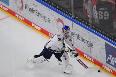 COLOGNE, Almanya - 15 Eylül 2022: Hokey maçı DEL Koelner Haie - EHC Red Bull Munchen