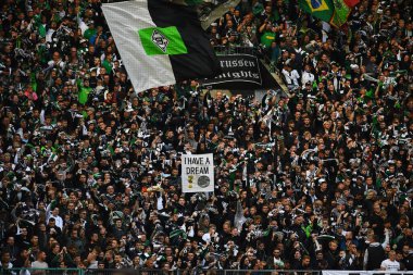 MOENCHENGLADBACH, GERMANY - 17 Eylül 2022: Bundesliga Borussia Monchengladbach - RB Leipzig