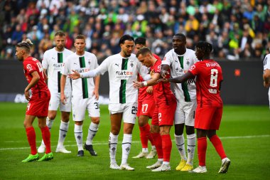 MOENCHENGLADBACH, GERMANY - 17 Eylül 2022: Bundesliga Borussia Monchengladbach - RB Leipzig