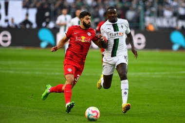 MOENCHENGLADBACH, GERMANY - 17 Eylül 2022: Bundesliga Borussia Monchengladbach - RB Leipzig